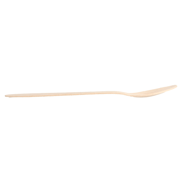 CUILLÈRES "CURVE"  18,7 CM NATUREL BOIS (100 UNITÉ) - Garcia de Pou