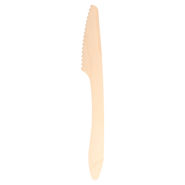 COUTEAUX "CURVE"  19,3 CM NATUREL BOIS (100 UNITÉ) - Garcia de Pou