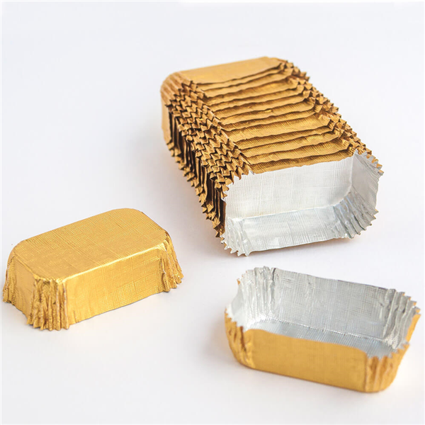 CAPSULES "PETITS FOURS"  4,7x3,7x1,5 CM DORE ALUMINIUM (1000 UNITÉ) - Garcia de Pou