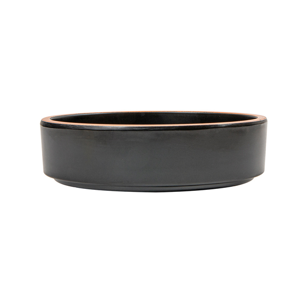 ASSIETTES CREUSES "ASAMI WARE" 260 ML Ø11,7x3,6 CM NOIR MÉLAMINE (12 UNITÉ) - Garcia de Pou