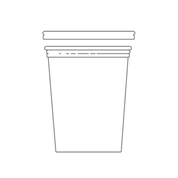 POTS TRAITEUR + COUVERCLES 1 L Ø11,7x14 CM TRANSPARENT PET (250 UNITÉ)