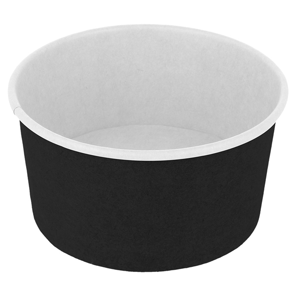 POTS À GLACES 150 ML 250 + 18PE G/M2 Ø 8,5x4,5 CM NOIR CARTON (2000 UNITÉ) - Garcia de Pou