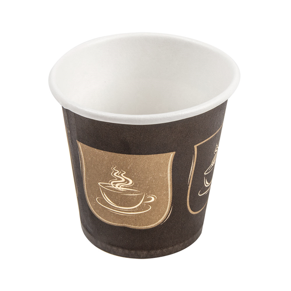 GOBELETS BOISSONS CHAUDES 1 PAROI "ESPRESSO" 70 ML 230 + 18 PE G/M2 Ø5/3,5x4,9 CM MARRON CARTON (1000 UNITÉ) - Garcia de Pou