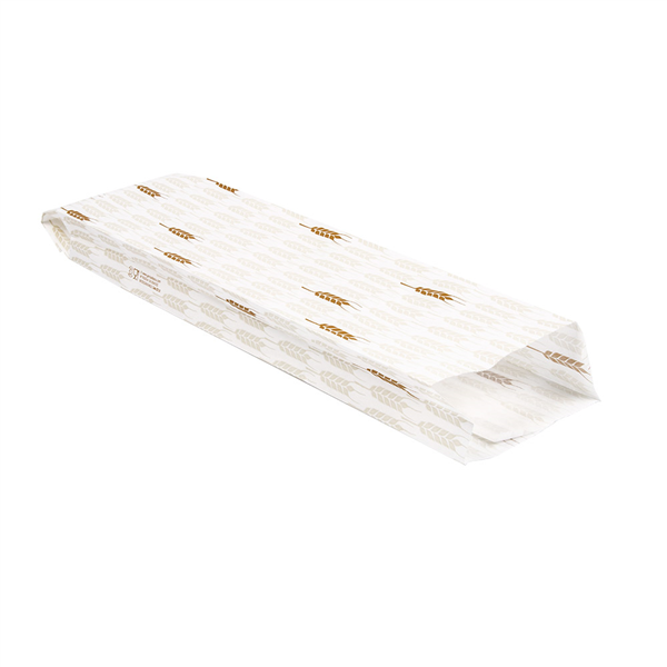 SACHETS BOULANGERIE "CERES" 33 G/M2 9+3,5x35 CM BLANC CELLULOSE (250 UNITÉ) - Garcia de Pou