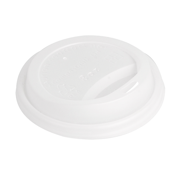 COUVERCLES POUR GOBELETS 240 ML "BIODEGRADABLE"  BLANC CPLA (1000 UNITÉ) - Garcia de Pou