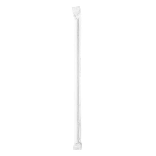 PAILLES DROITES SOUS SACHETS BLANCS  Ø0,60x20 CM BLANC PAPIER (3000 UNITÉ) - Garcia de Pou