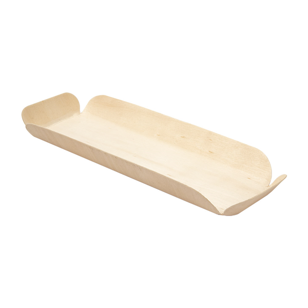 BARQUETTES RECTANGULAIRES "WOOD"  22x8x2 CM NATUREL BOIS (50 UNITÉ) - Garcia de Pou