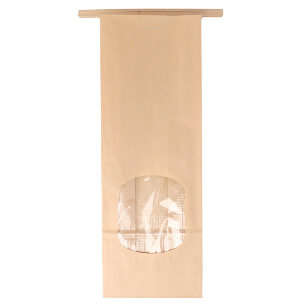 SACS SOS AUTO-FERMETURE AVEC FENÊTRE 1,35 L 60 G/M2 + 25µ OPP 9+6x25 CM NATUREL KRAFT (500 UNITÉ) - Garcia de Pou