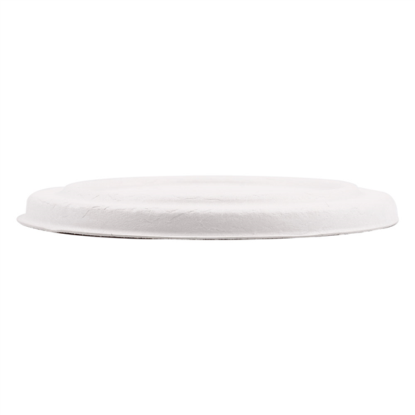 COUVERCLES POUR POTS 228.86 "BIONIC"  Ø 12x1,2 CM BLANC BAGASSE (500 UNITÉ) - Garcia de Pou