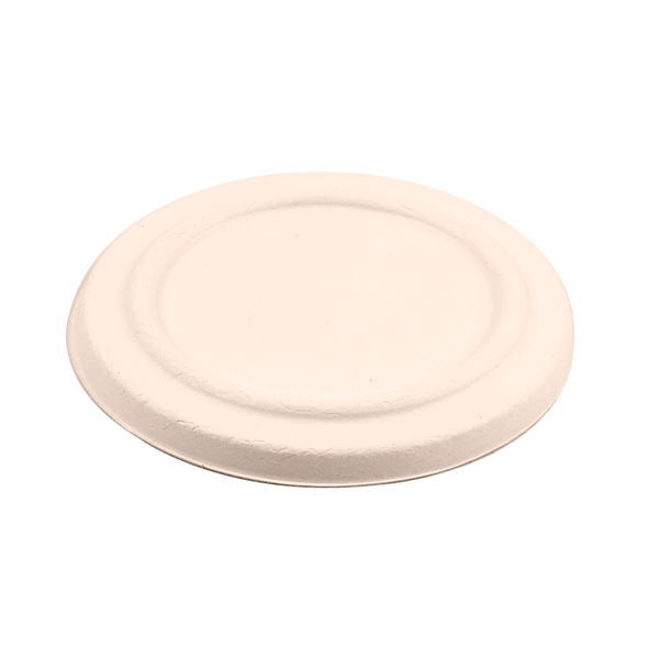 COUVERCLES POUR POTS 228.87 "BIONIC"  Ø 12x1,2 CM NATUREL BAGASSE (500 UNITÉ) - Garcia de Pou