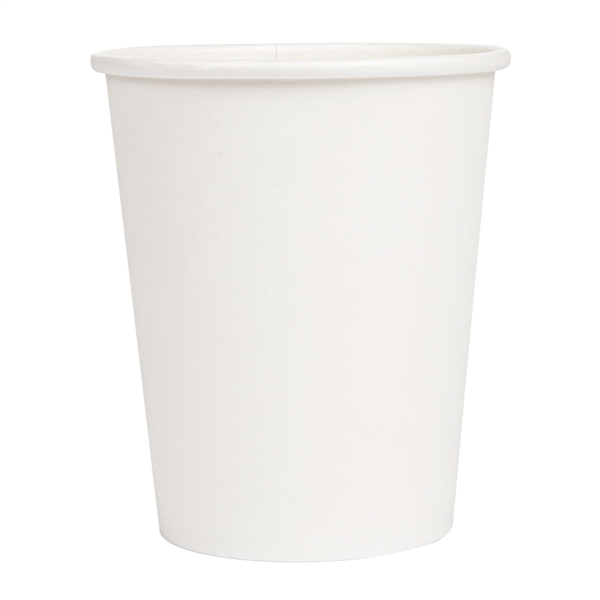 GOBELETS BOISSONS CHAUDES 1 PAROI 240 ML 280 + 18 PE G/M2 Ø8/5,6x9,2 CM BLANC CARTON (1000 UNITÉ) - Garcia de Pou