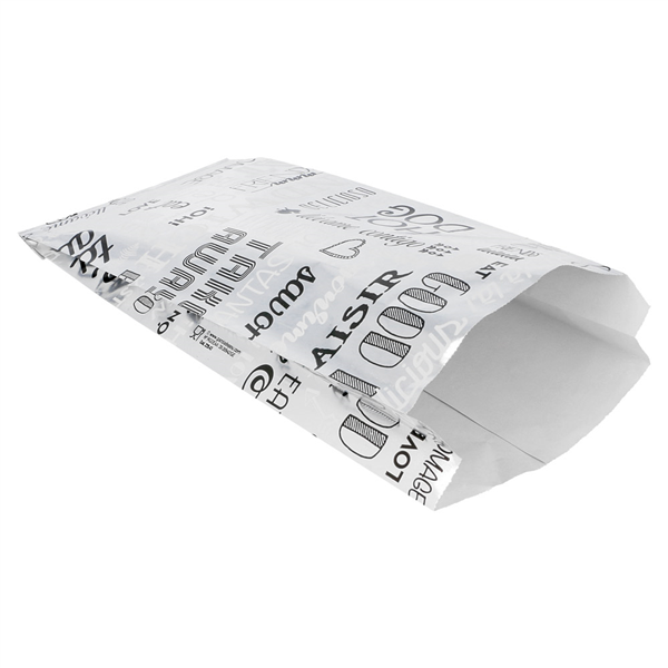 SACHETS POUR SANDWICHES "PAROLE" 35+20 G/M2 12+4x26 CM ARGENTE PARCHEMIN + ALUMINIUM (500 UNITÉ) - Garcia de Pou