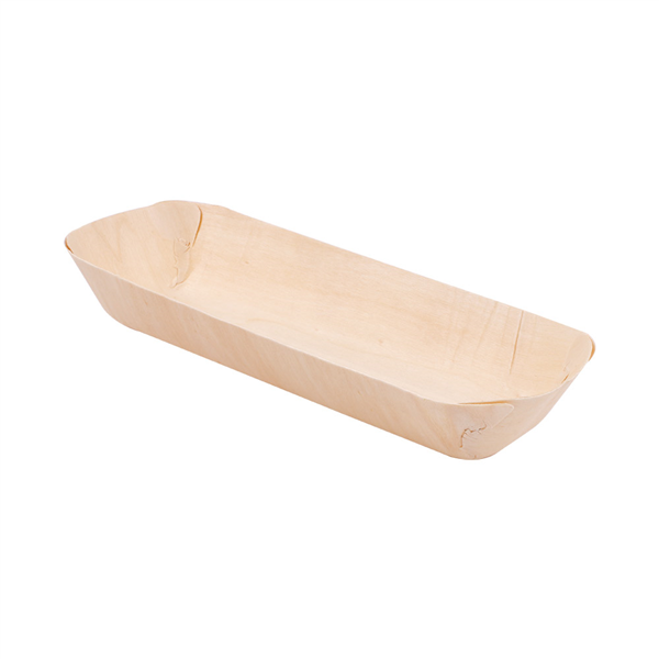 BARQUETTES RECTANGULAIRES "WOOD"  19,5x7,5x2,7 CM NATUREL BOIS (50 UNITÉ) - Garcia de Pou