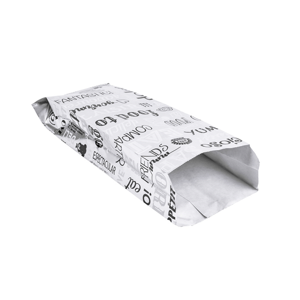 SACHETS POUR SANDWICHES "PAROLE" 35+20 G/M2 9+4x22 CM ARGENTE PARCHEMIN + ALUMINIUM (500 UNITÉ) - Garcia de Pou