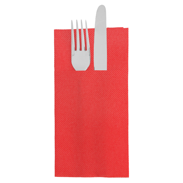 SERVIETTES KANGOUROU "ECOLABEL - DOUBLE POINT" 18 G/M2 39x40 CM ROUGE OUATE (1400 UNITÉ) - Garcia de Pou