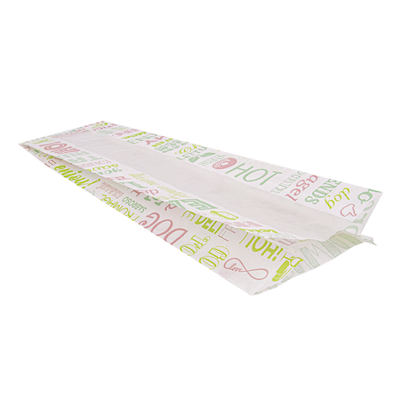 SACHETS BAGUETTE ROND AVEC FENÊTRE ECO "PAROLE" 32 G/M2 9+6x35 CM BLANC PARCH.INGRAISSABLE (250 UNITÉ) - Garcia de Pou