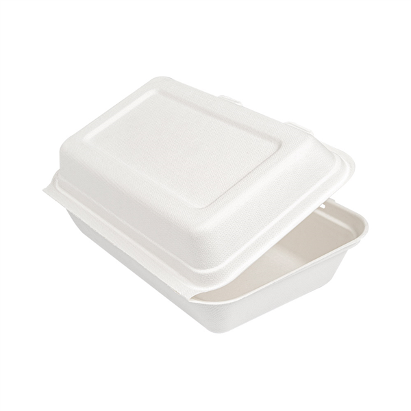 COQUILLES "L" "BIONIC" 1 L 16x24x7,5 CM BLANC BAGASSE (400 UNITÉ) - Garcia de Pou