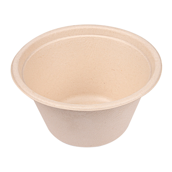 SALADIERS "BIONIC" 750 ML Ø15,5x8,4 CM NATUREL BAGASSE (600 UNITÉ) - Garcia de Pou