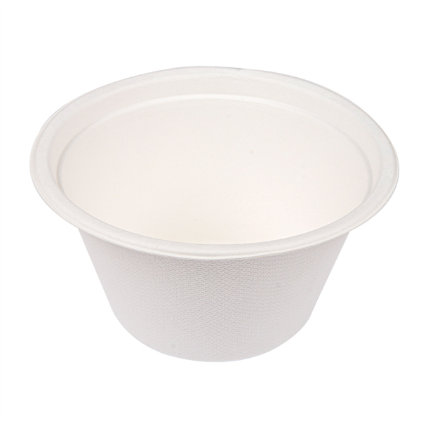 SALADIERS "BIONIC" 750 ML Ø15,5x8,4 CM BLANC BAGASSE (600 UNITÉ) - Garcia de Pou