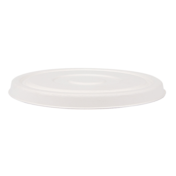 COUVERCLES BAS POUR SALADIERS 231.26/224.32 "BIONIC"  Ø16 CM BLANC BAGASSE (600 UNITÉ) - Garcia de Pou