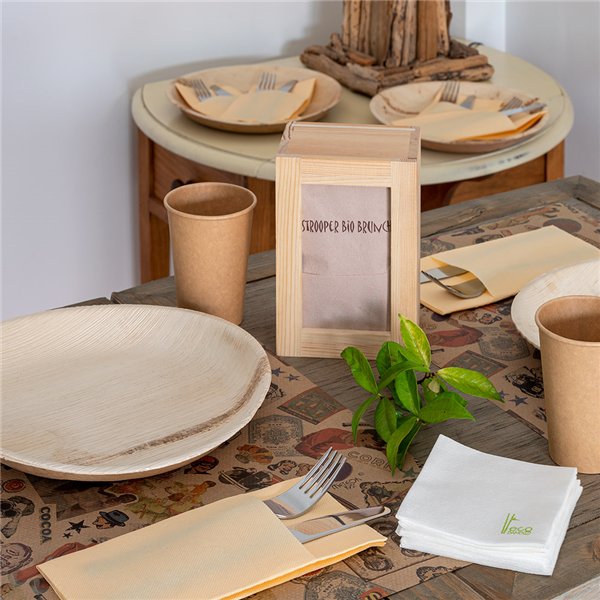 SETS DE TABLE OFFSET "VINTAGE" 70 G/M2 30x42 CM QUADRICHROMIE KRAFT (2000 UNITÉ) - Garcia de Pou