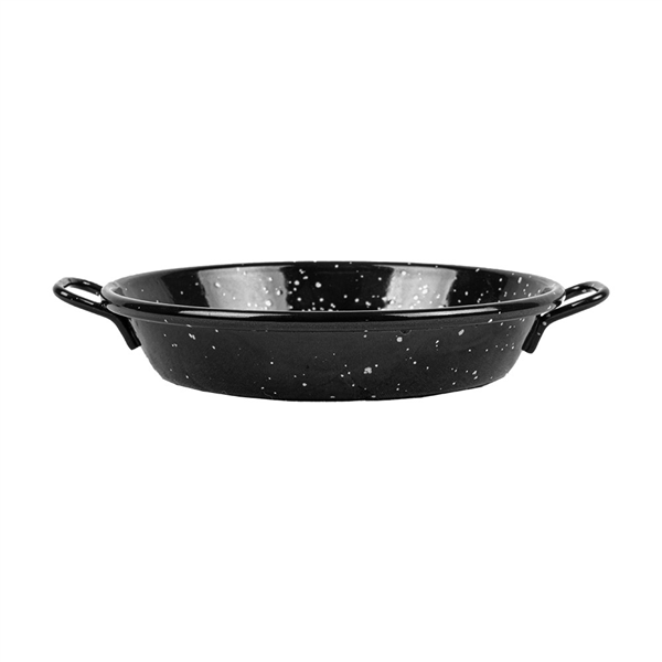 MINI POELE ÉMAILLÉE  Ø12 CM NOIR ACIER (10 UNITÉ) - Garcia de Pou