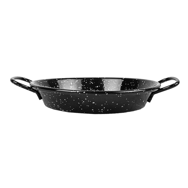 MINI POELE ÉMAILLÉE  Ø15 CM NOIR ACIER (10 UNITÉ) - Garcia de Pou