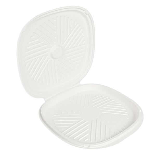 BOÎTES PIZZA "BIONIC"  Ø35x2,8 CM BLANC BAGASSE (100 UNITÉ) - Garcia de Pou