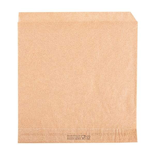 PAPIER INGRAISSABLES OUVERT 2 CÔTÉS FAST FOOD  34 G/M2 16x16,5 CM NATUREL PARCH.INGRAISSABLE (500 UNITÉ) - Garcia de Pou