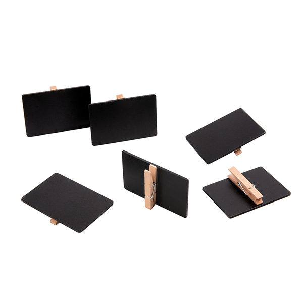 CLIPS RECTANGULAIRES TABLEAU  6x9 CM NATUREL BOIS (6 UNITÉ) - Garcia de Pou