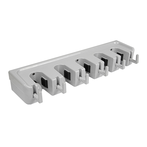 RACK POUR CINTRE À BALAI  42x12,5x6,7 CM GRIS ABS (1 UNITÉ) - Garcia de Pou