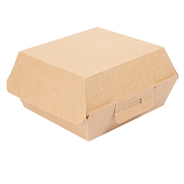 BOÎTES HAMBURGER "THEPACK" 220 G/M2 13x12,5x6,2 CM (S) NATUREL CARTON ONDULÉ NANO-MICRO (450 UNITÉ) - Garcia de Pou