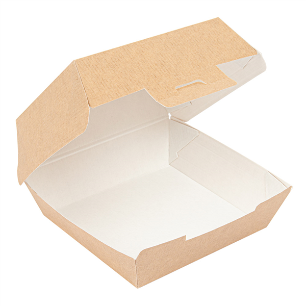 BOÎTES HAMBURGER "THEPACK" 220 G/M2 13x12,5x6,2 CM (S) NATUREL CARTON ONDULÉ NANO-MICRO (450 UNITÉ) - Garcia de Pou