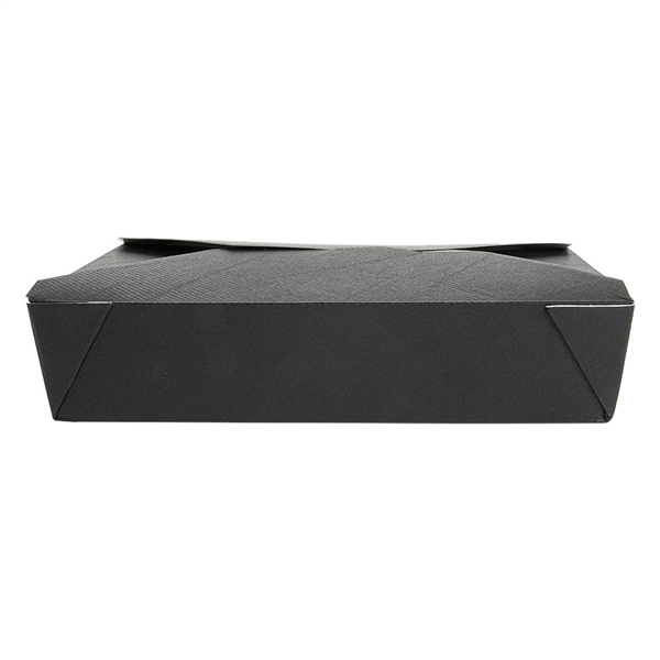 BOÎTES AMÉRICAINES MICRO-ONDABLES "THEPACK" 1470 ML 230 + 12PP G/M2 19,6x14x4,5 CM NOIR CARTON ONDULÉ NANO-MICRO (300 UNITÉ) - Garcia de Pou