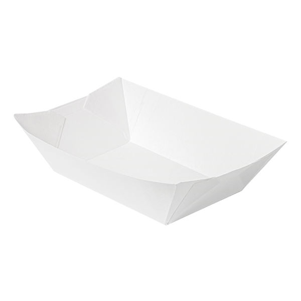 BARQUETTES "THEPACK" 1440 G 230 G/M2 13,5x8,5x6,2 CM BLANC CARTON ONDULÉ NANO-MICRO (600 UNITÉ) - Garcia de Pou