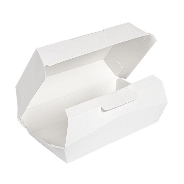 BOÎTES "LUNCH BOX" "THEPACK" 230 G/M2 22x13x7,5 CM BLANC CARTON ONDULÉ NANO-MICRO (300 UNITÉ) - Garcia de Pou