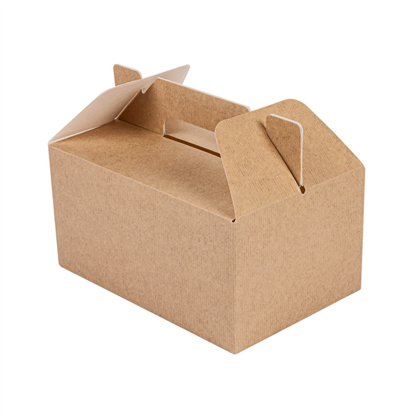 BOÎTES TRANSPORT DE REPAS "THEPACK" 220 G/M2 18x12x9 CM NATUREL CARTON ONDULÉ NANO-MICRO (100 UNITÉ) - Garcia de Pou