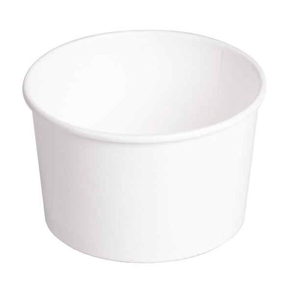 POTS SALADIERS 480 ML 300 + 18 PE G/M2 Ø11,1/9,5x7 CM BLANC CARTON (500 UNITÉ) - Garcia de Pou