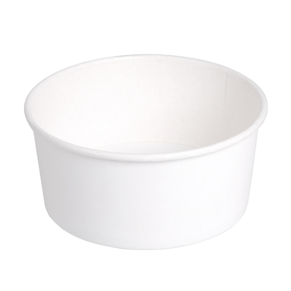 POTS SALADIERS 750 ML 320 + 18 PE G/M2 Ø 14,5/12,5x7 CM BLANC CARTON (500 UNITÉ) - Garcia de Pou