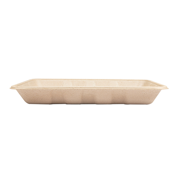 PLATEAUX "BIONIC" 700 ML 23,7x17,3x3 CM NATUREL BAGASSE (400 UNITÉ) - Garcia de Pou