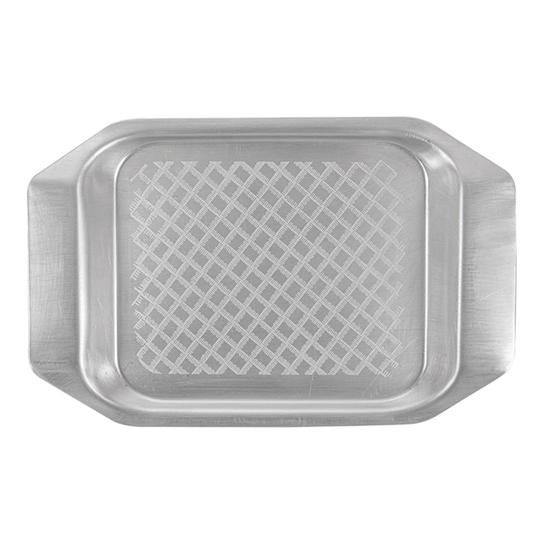 PLATEAU DE SERVICE S "ARTINOX"  26,2x17,5x2,3 CM ARGENTE INOX (12 UNITÉ) - Garcia de Pou