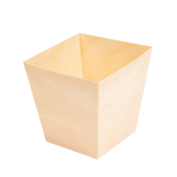 MINI BOL EN FEUILLE DE PEUPLIER  5,5x5,5x5,5 CM NATUREL BOIS (50 UNITÉ) - Garcia de Pou