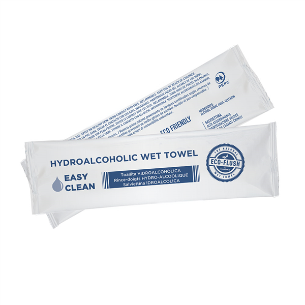 RINCE-DOIGTS HYDRO-ALCOOLIQUES "ROLL-IT" "EASY CLEAN" 50 G/M2 14,5x4 CM BLANC CELLULOSE (600 UNITÉ) - Garcia de Pou