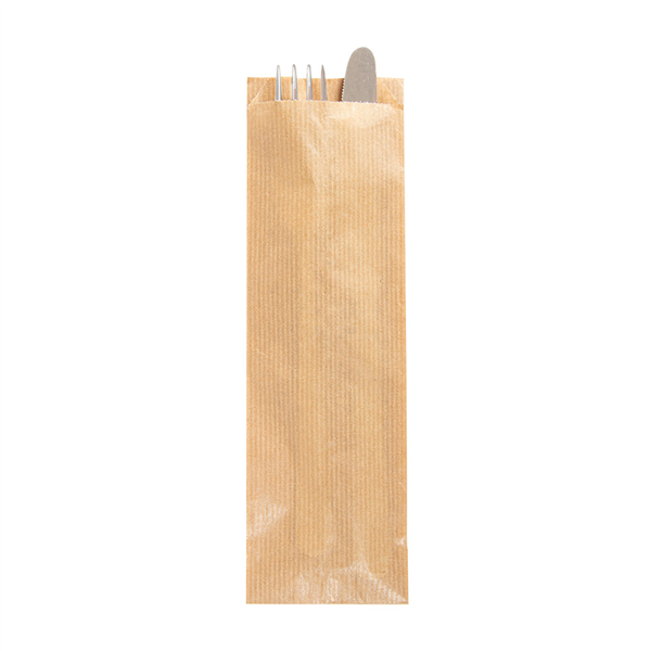 ÉTUIS POUR COUVERTS  32 G/M2 7+4x22 CM NATUREL KRAFT (500 UNITÉ) - Garcia de Pou