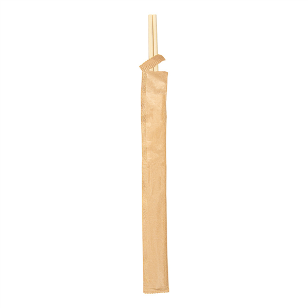 BAGUETTES CHINOISES EN SACHET KRAFT  20 CM NATUREL BAMBOU (100 UNITÉ) - Garcia de Pou