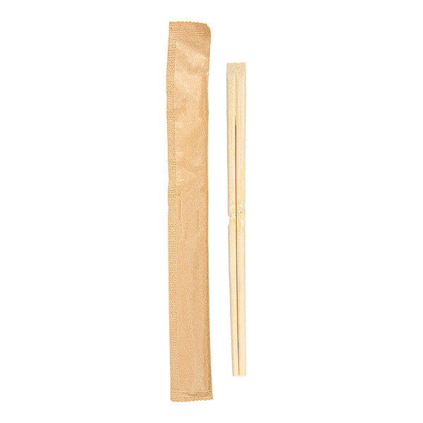 BAGUETTES CHINOISES EN SACHET KRAFT  20 CM NATUREL BAMBOU (100 UNITÉ) - Garcia de Pou