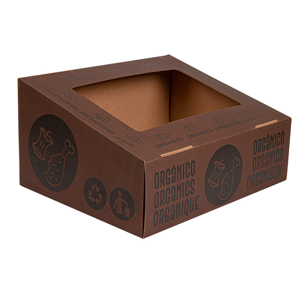 COUVERCLE ORGANIQUE  38,4x31,1x12 CM MARRON CARTON (10 UNITÉ) - Garcia de Pou