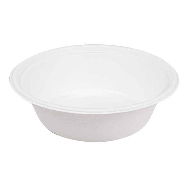 BOLS "BIONIC" 1200 ML Ø 20,8x6,1 CM BLANC BAGASSE (400 UNITÉ) - Garcia de Pou