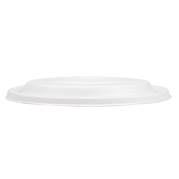 COUVERCLES BAS POUR RÉFÉRENCES 251.53/54/55 "BIONIC"  Ø 21,4x1 CM BLANC BAGASSE (400 UNITÉ) - Garcia de Pou