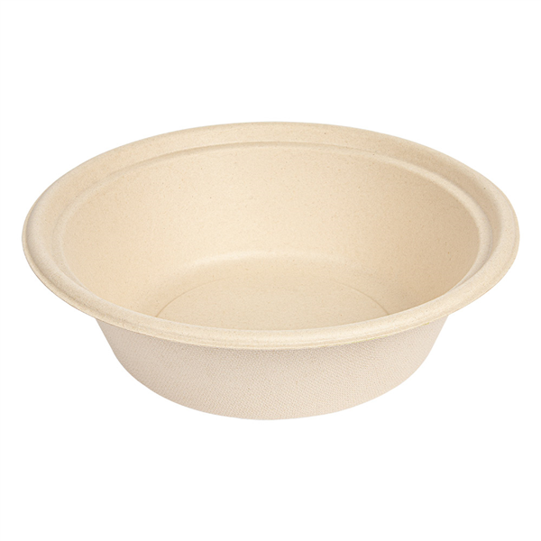 BOLS "BIONIC" 1200 ML Ø 20,8x6,1 CM NATUREL BAGASSE (400 UNITÉ) - Garcia de Pou